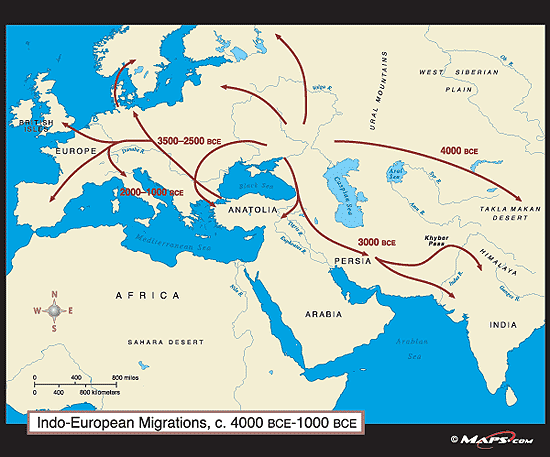 Indo european migrations